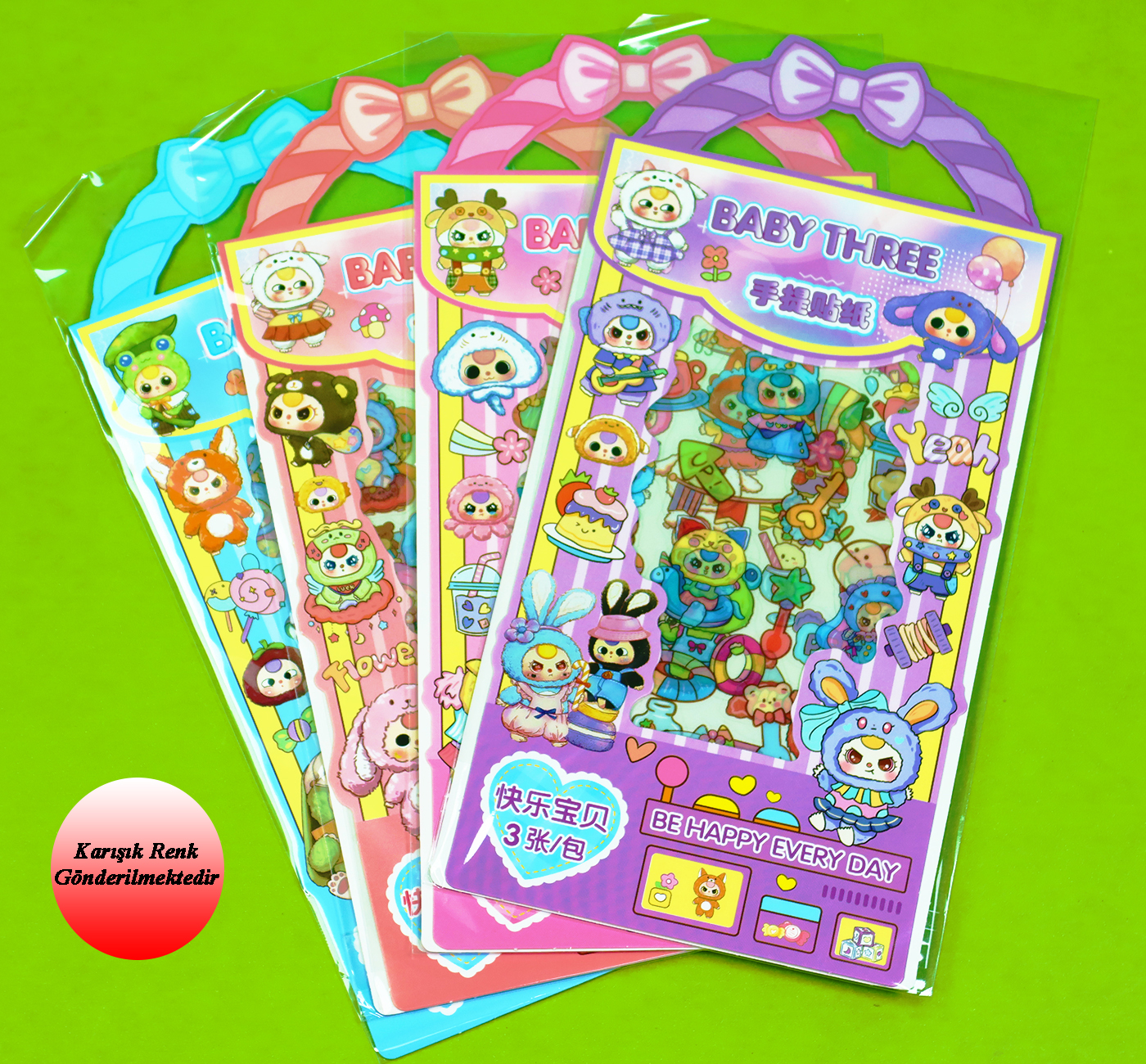 Renkli Hayaller StickergiftmodaBM-2122