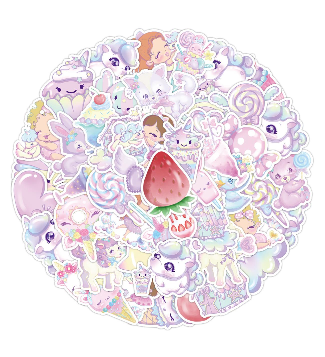 25'li Su Geçirmez Opak Sticker Seri : 21giftmodaBM-1022-20