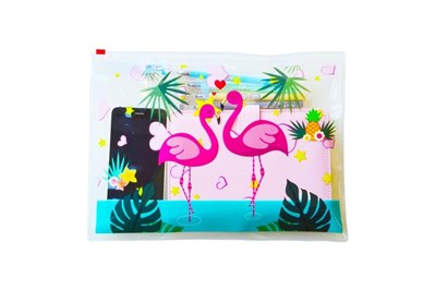 Flamingo Büyük Şeffaf Çanta