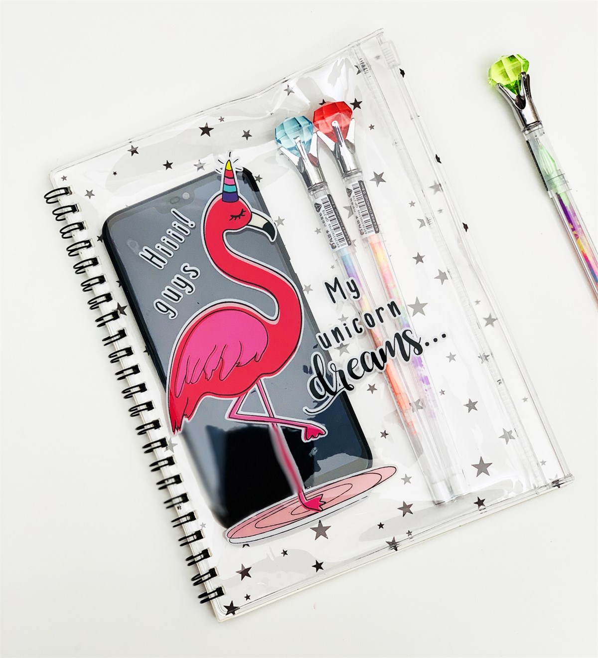 Flamingo Tasarımlı Çanta Kapaklı DefterGiftmodaFlamingo-Kapaklı-Defter