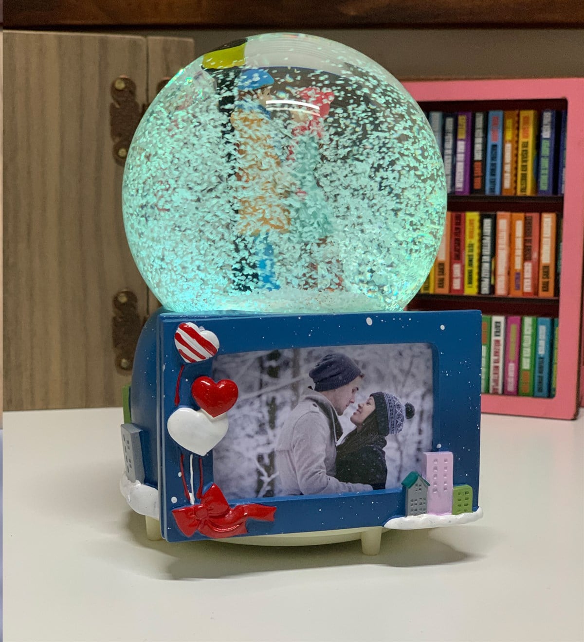 Fotoğraf Çerçeveli Romantik Aşıklar Kar KüresiGiftmodaGG-0005