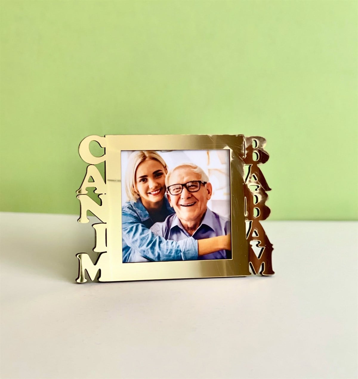 Kişiye Özel Fotoğraflı Canım Babam Mdf Çerçeve Goldgiftmoda Gmfc100093