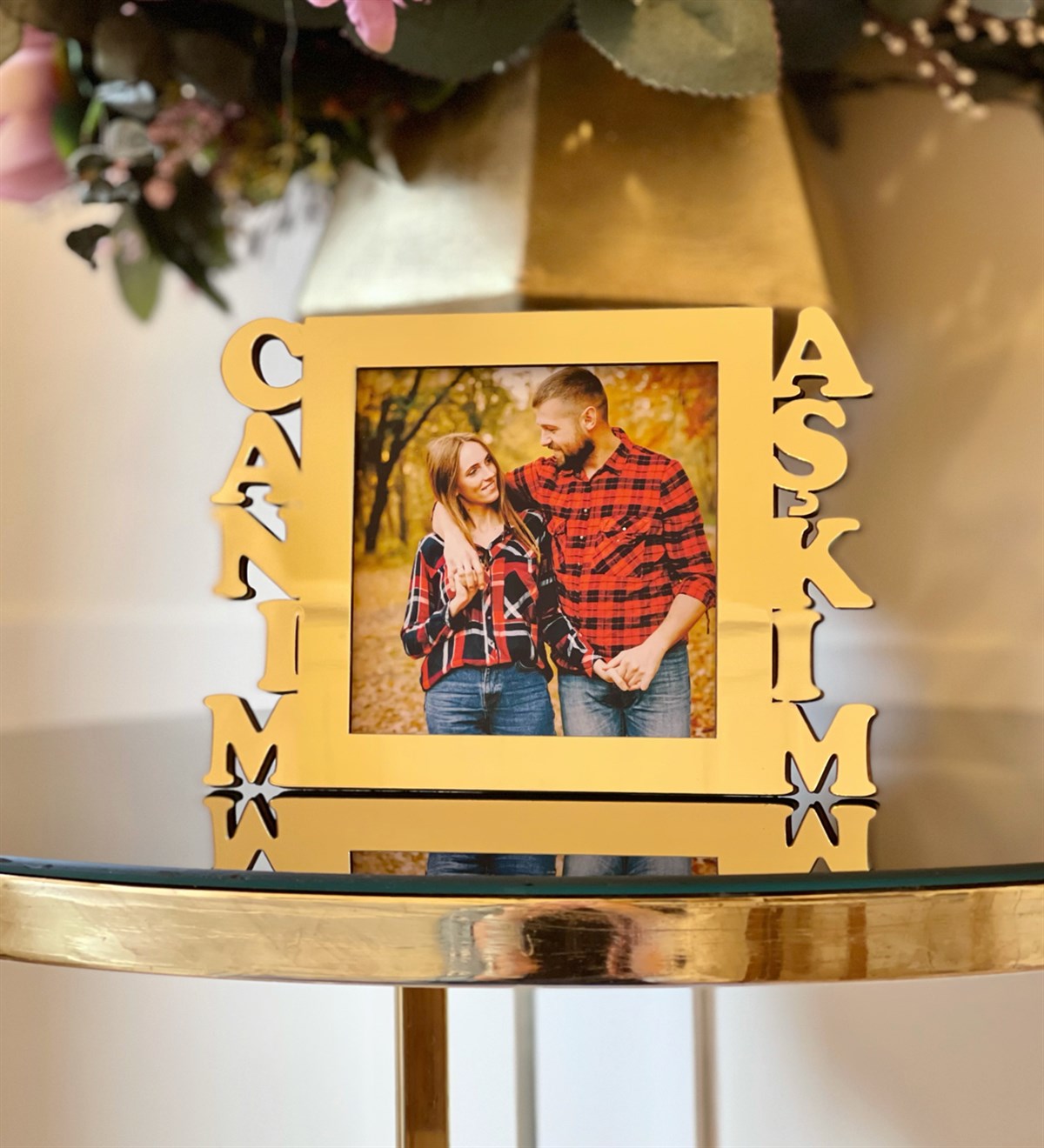 Kişiye Özel Fotoğraflı Canım Aşkım Mdf Çerçeve Goldgiftmoda Gmfc100050