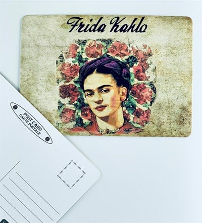 Frida Kahlo Tasarım Kartpostal