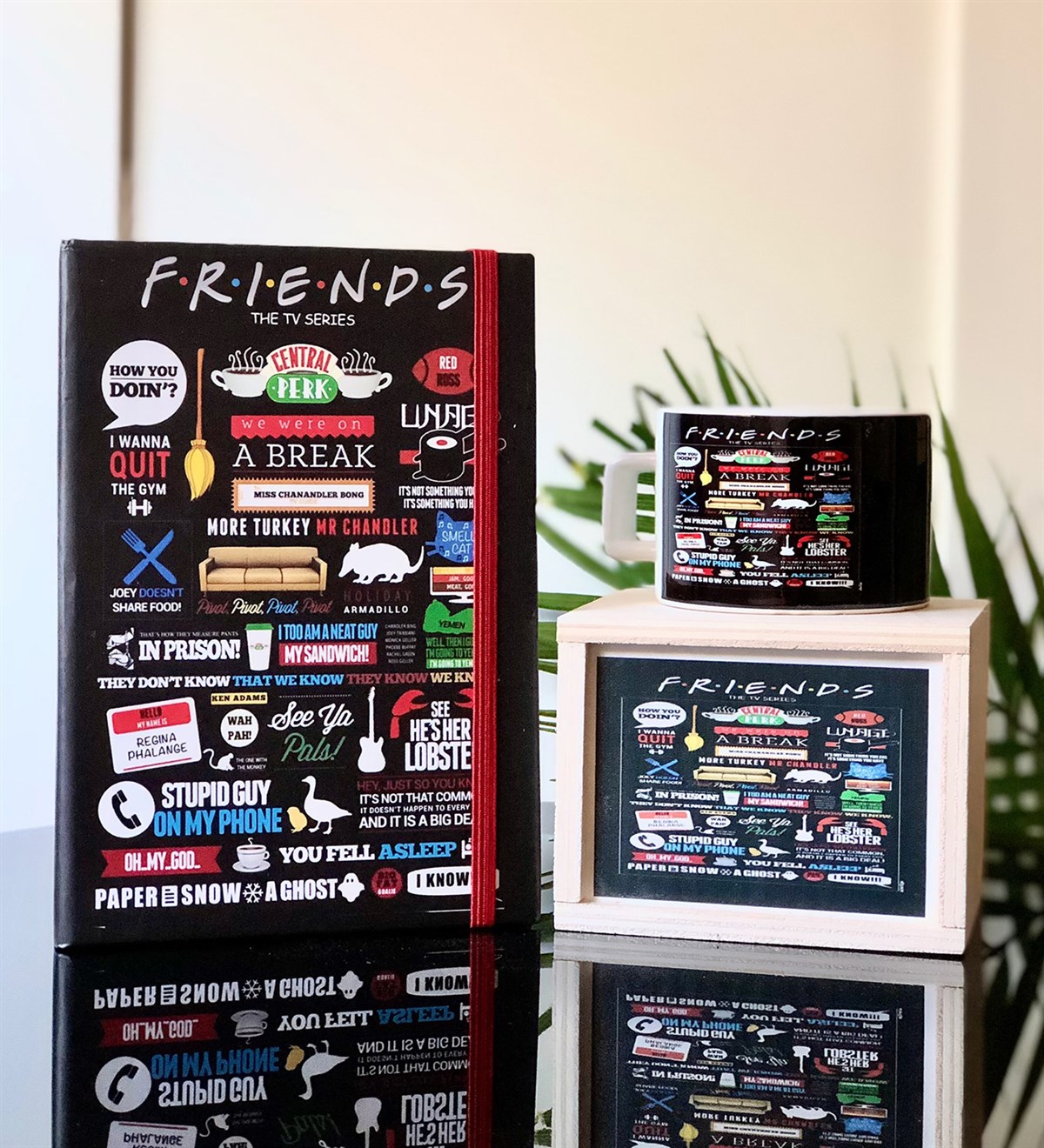 Frıends Tasarımlı Kutulu Kupa Ve Lastikli Defter SetGiftmodaFriends-Kutulu-Kupa-Lastikli-Defter