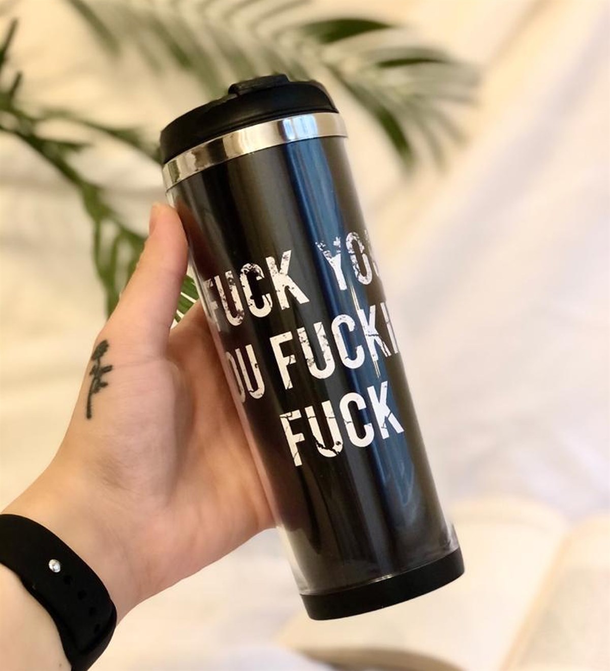 Fuck You Tasarımlı Termos BardakGiftmodaFuck-You-Termos