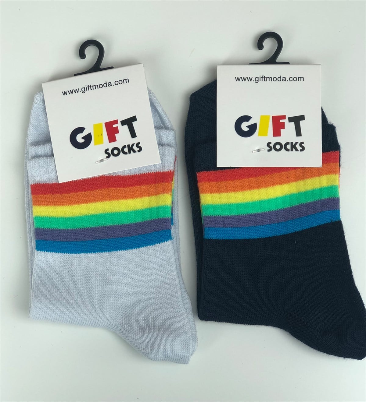 Gökkuşağı Tasarımlı Çorap SetGiftmodaGökkuşağı-Set-Çorap