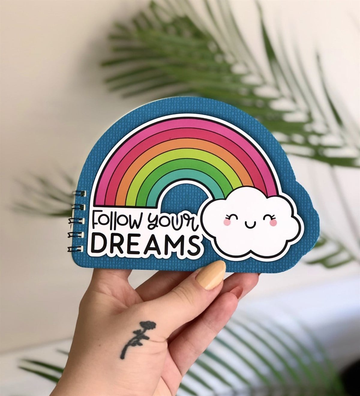 Gökkuşağı Tasarımlı Şekilli DefterGiftmodaGökkuşağı-Şekilli-Defter