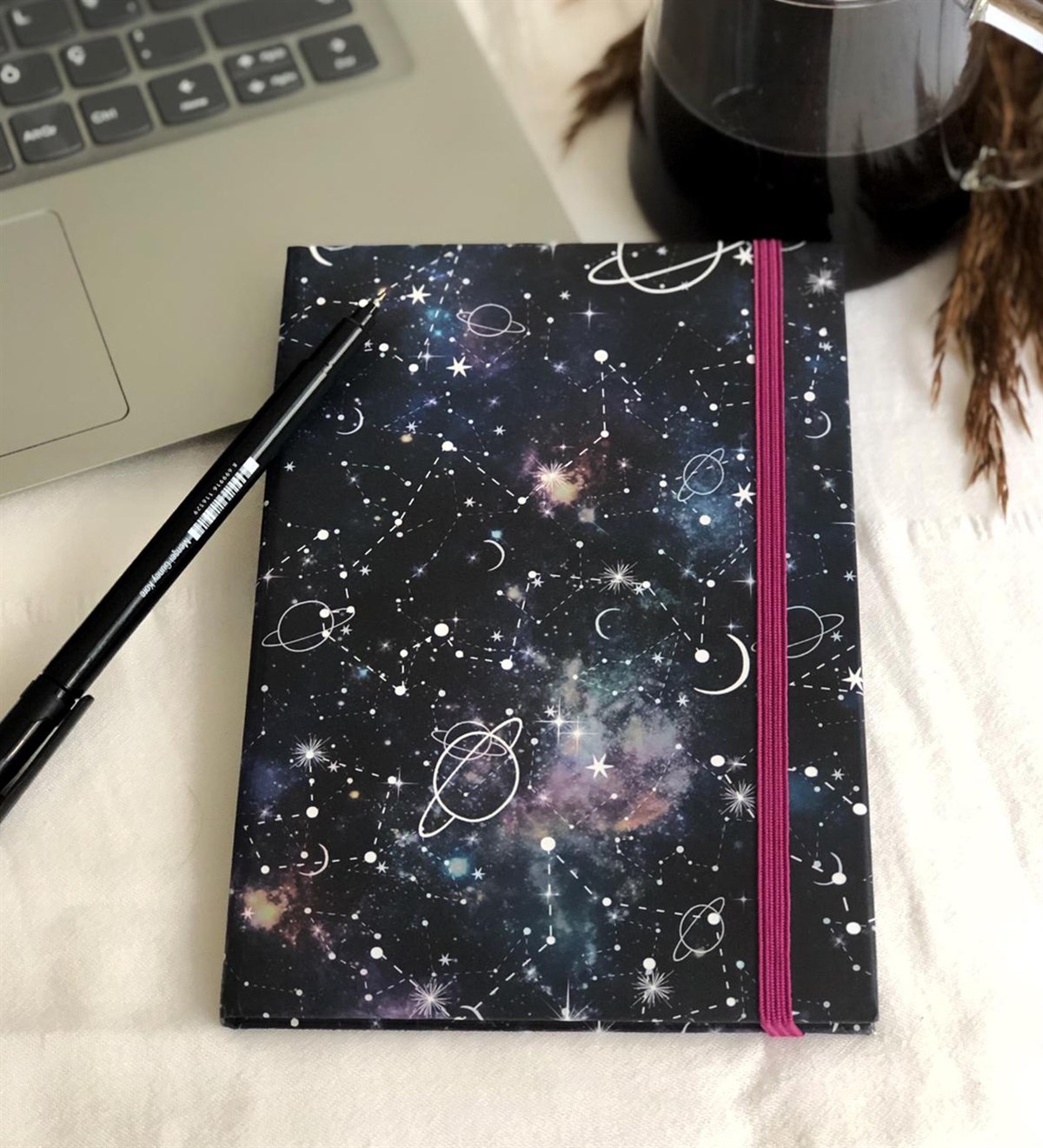 Gökyüzü Tasarımlı Lastikli Defter GiftmodaGökyüzü-Lastikli-efter