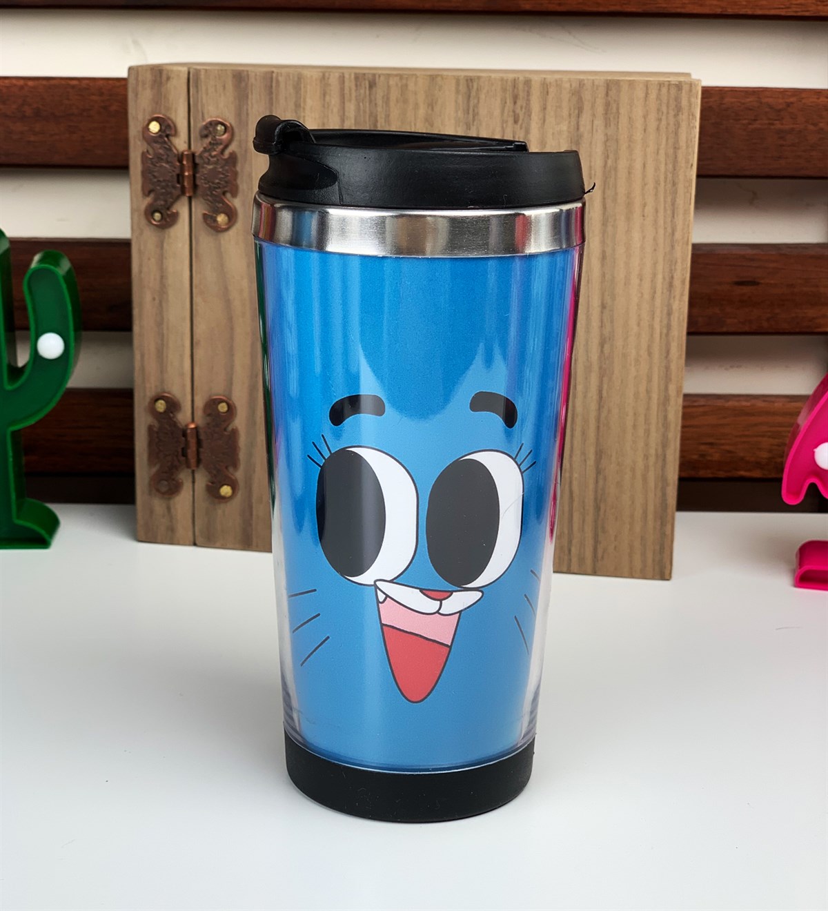 Gumball Tasarımlı 340ml Termos Bardak GiftmodaGumball-Termos