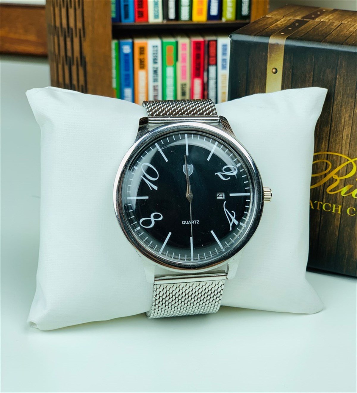 Gümüş Hasır Kordonlu Saat