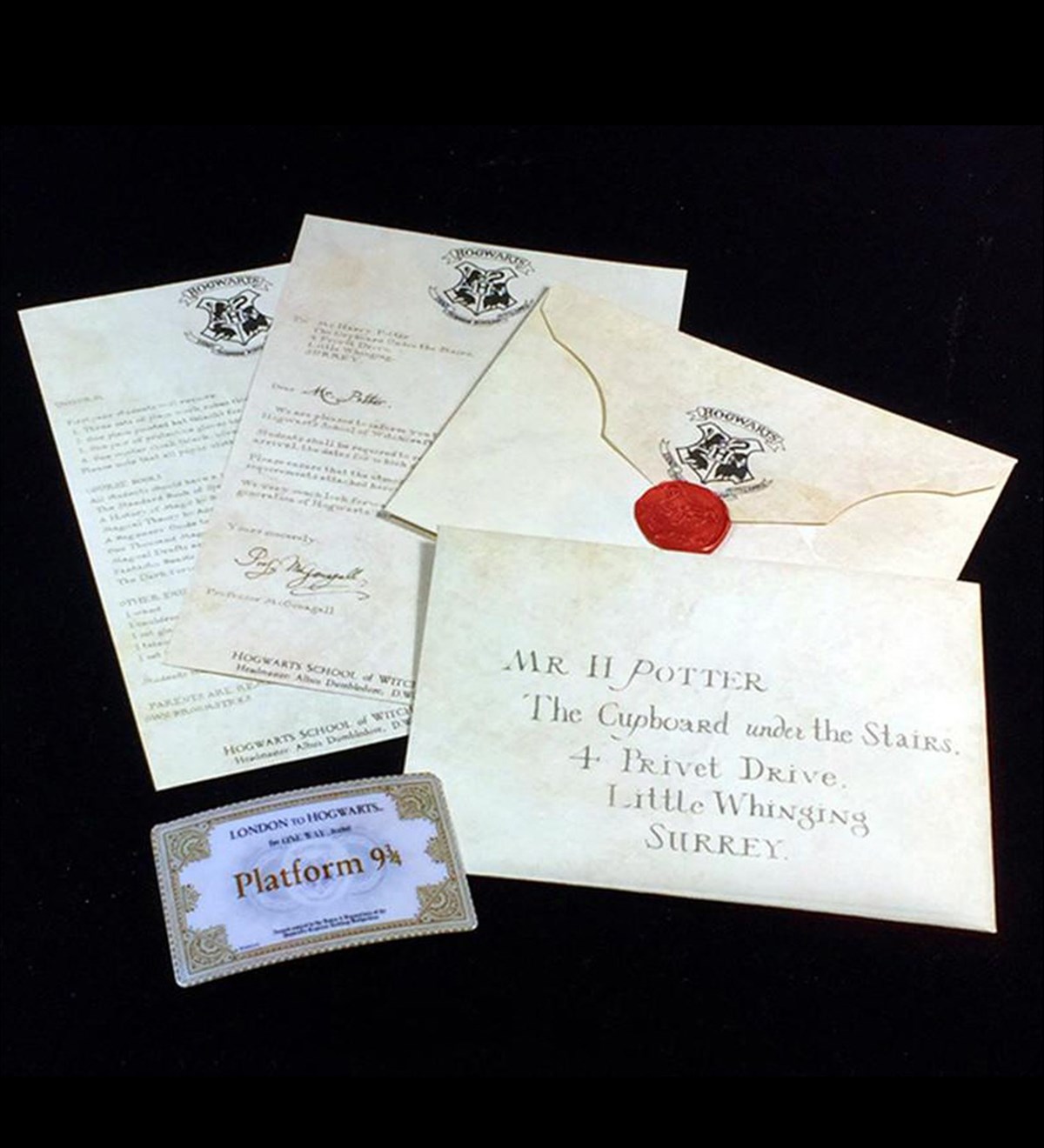 Büyücü Okulu Davetiye Ve Zarf