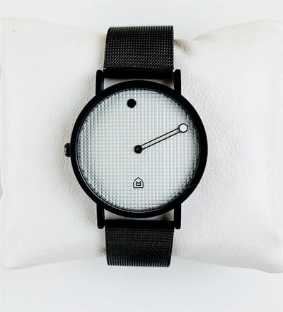 Hasır Antrasit Kordon Point Tasarımlı Unisex Saat