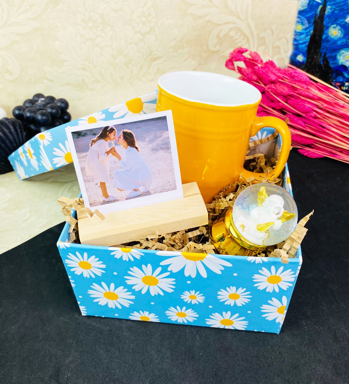  Kişiye Özel Ahşap Fotoğraf Tutucu Ve Varil Kupa Hediye Seti giftmodaGmhs101641