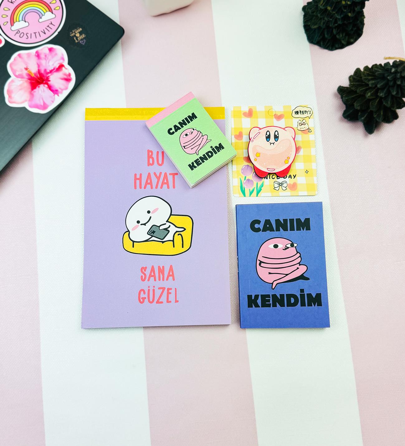 Motto Tasarımlı 4'lü Hediye Seti Seri :15giftmodaGmhs102028