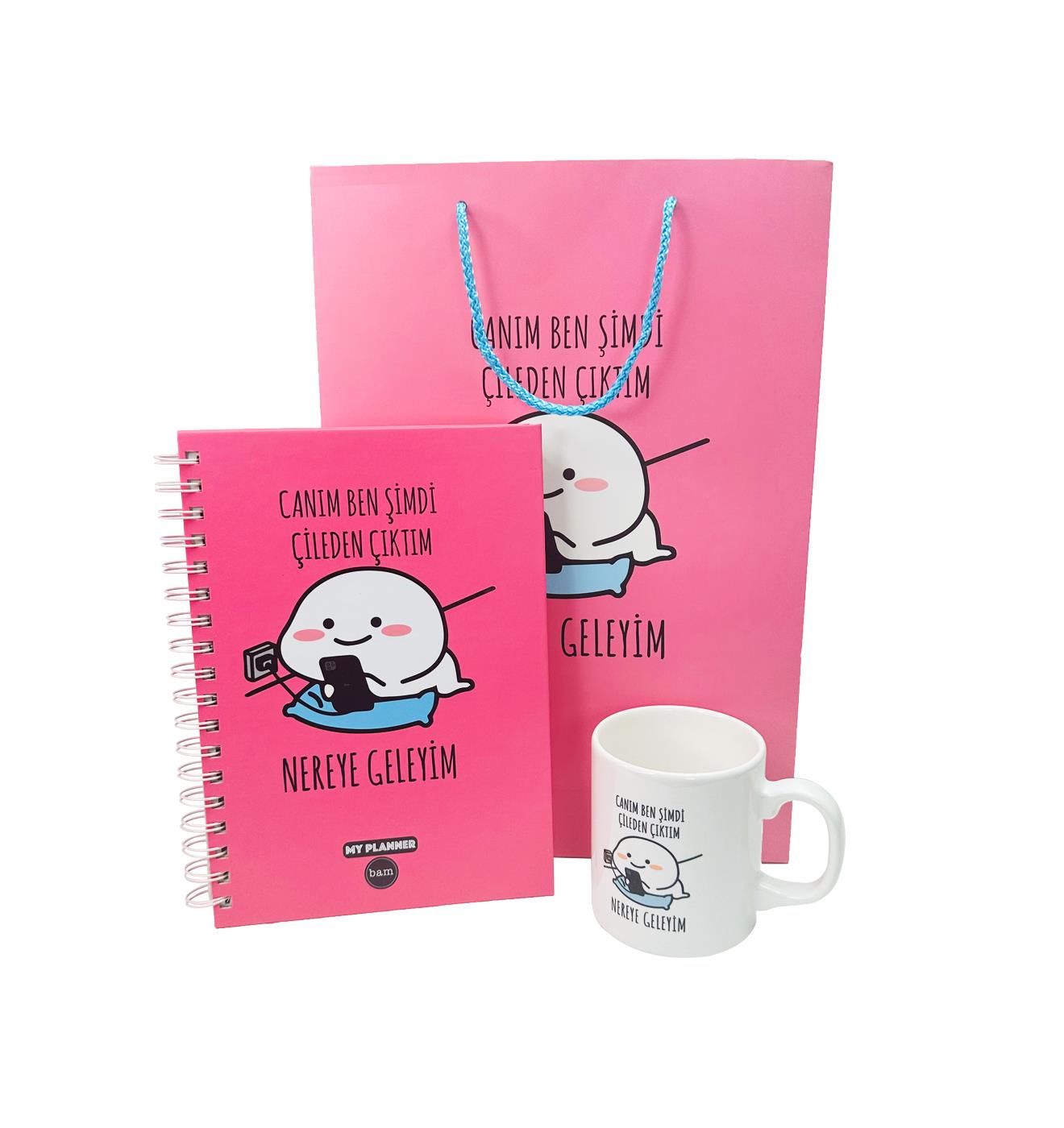 Çileden Çıktım Tasarımlı Karton Kutulu Set SetgiftmodaGmhs101971