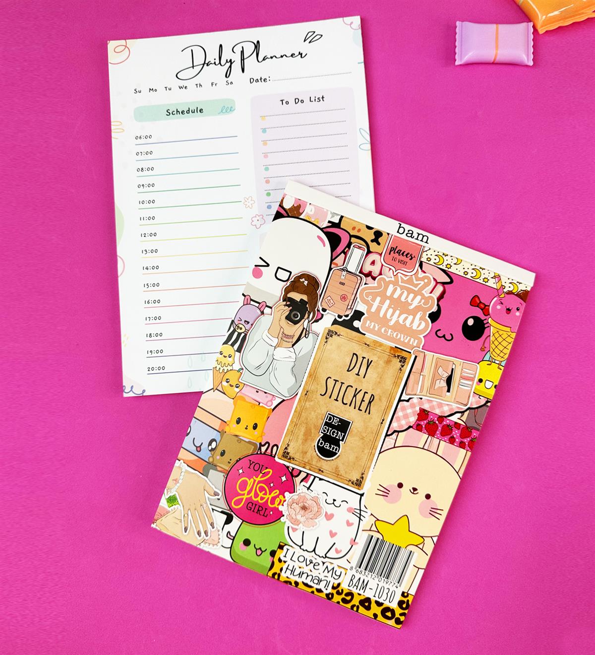 Daily Planner Klavye Önü Haftalık Planlayıcı Ve My DIY Sticker Kitabı SetgiftmodaGmhs101902