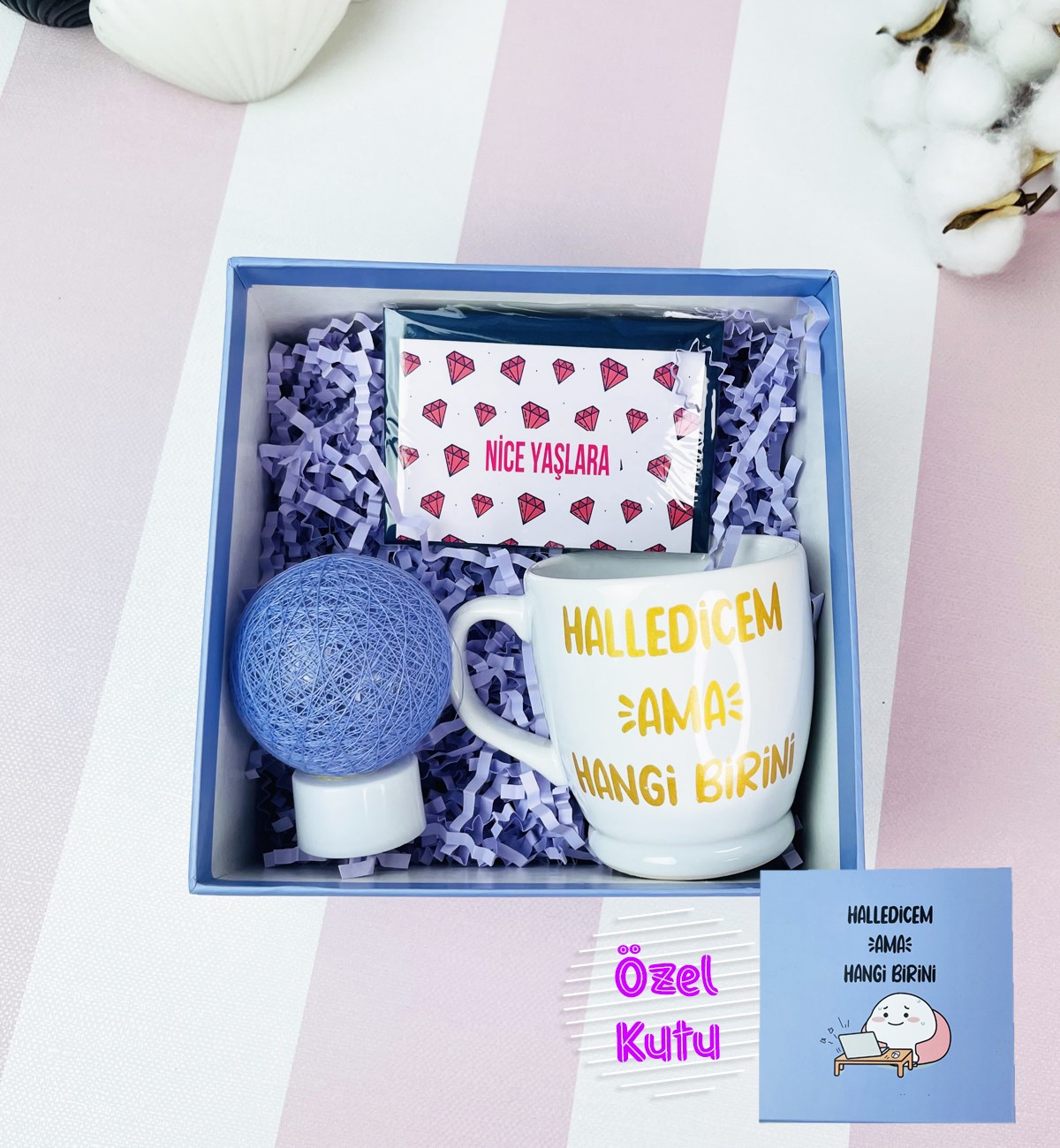 Halledicem Ama Hangi Birini Tasarımlı Mini Hediye SetigiftmodaGmhs101606