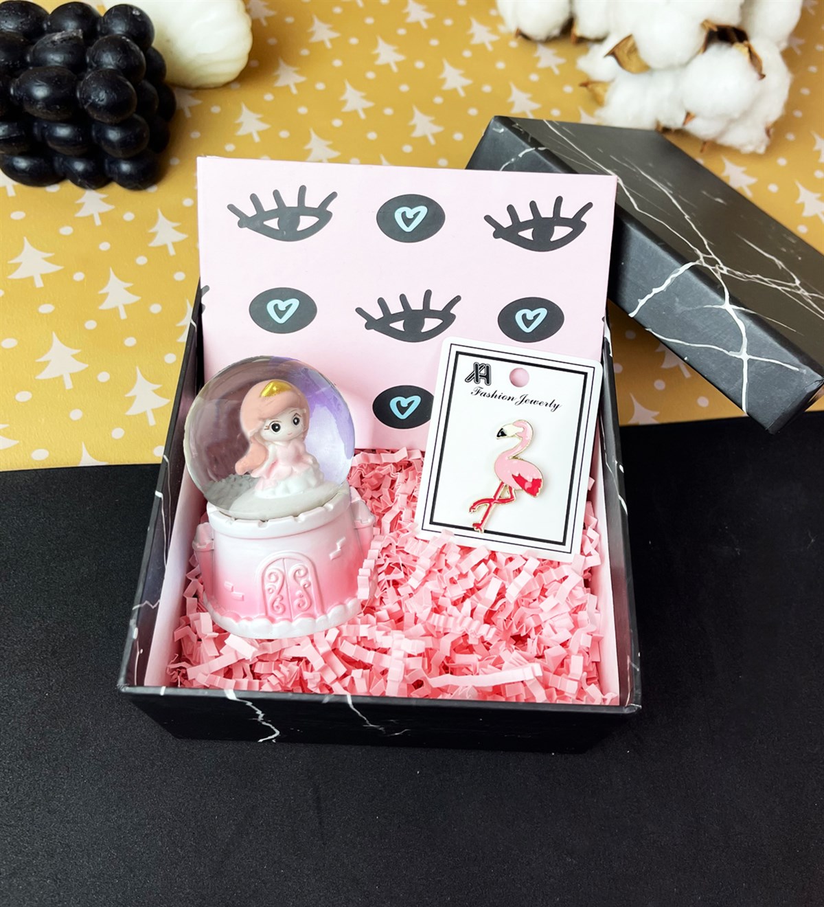 Sevimli Prenses Kar Küresi Ve Nazar Göz Albüm Hediye SetigiftmodaGmhs101839