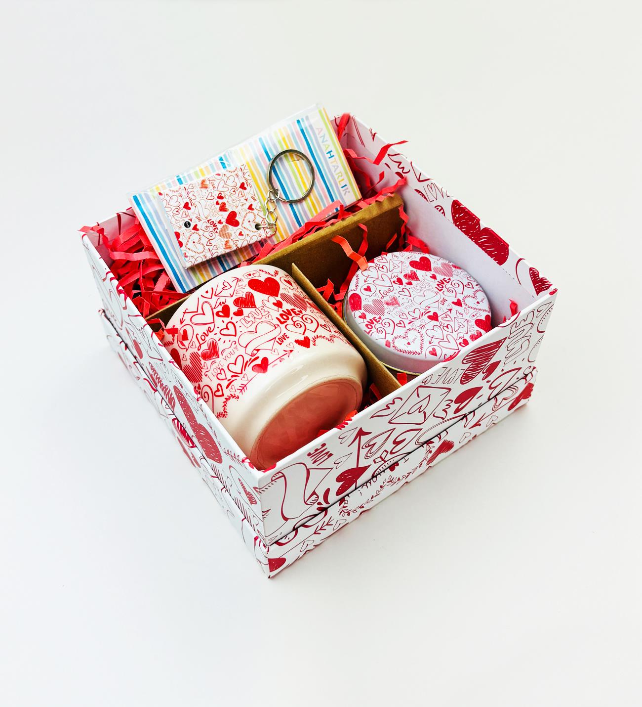 I Love You Tasarımlı Hediye SetigiftmodaGmhs101983