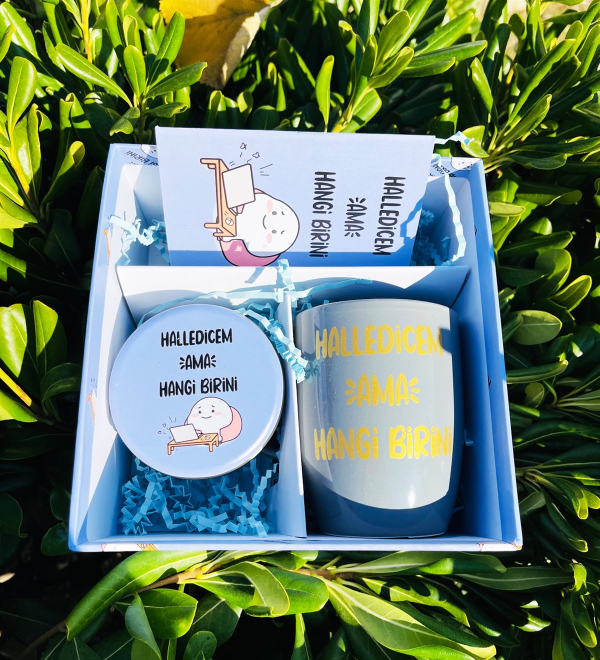 Halledicem Ama Hangi Birini Tasarımlı Hediye SetigiftmodaGmhs101822