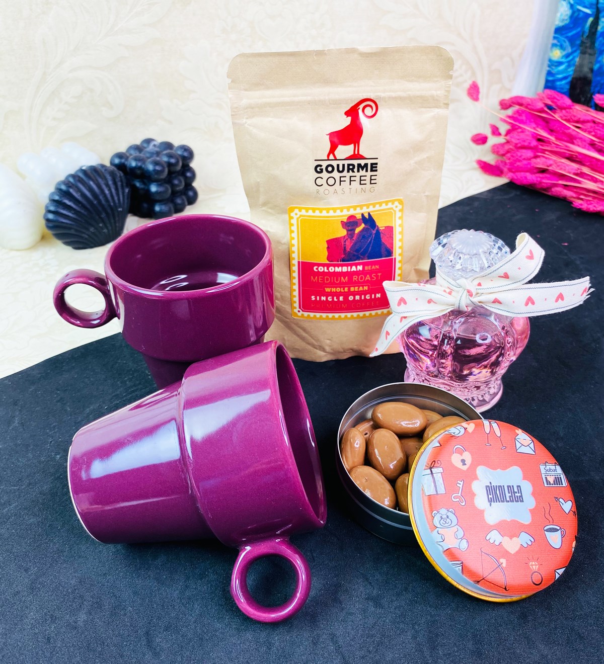 2'li Joker Kupalı Ve Filtre Kahveli Mini Hediye SetigiftmodaGmhs101657