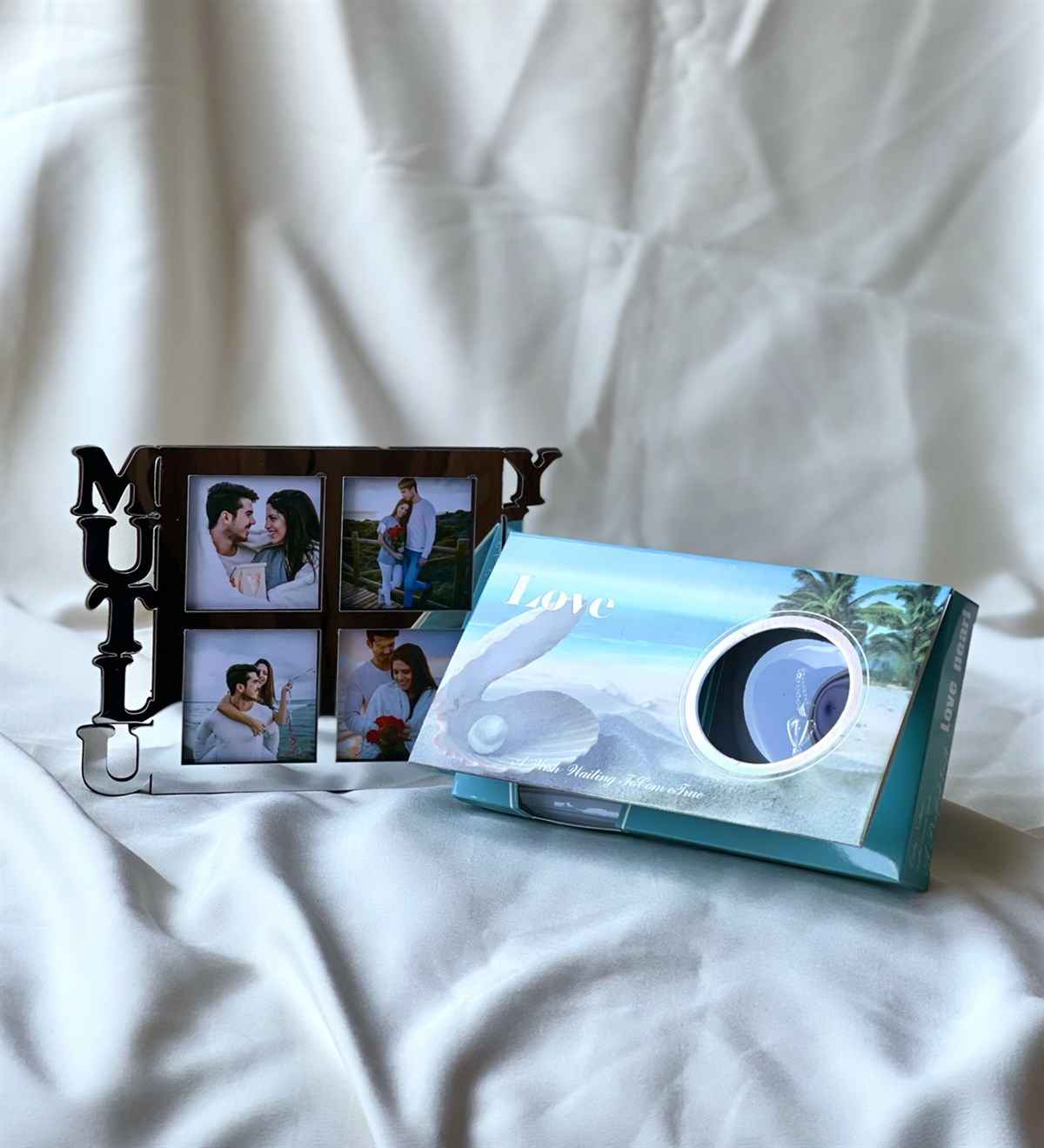 Gümüş Mutlu Yıllar Çeçeve Ve İnci Kolye Hediye SetiGiftmodaGmhs100711