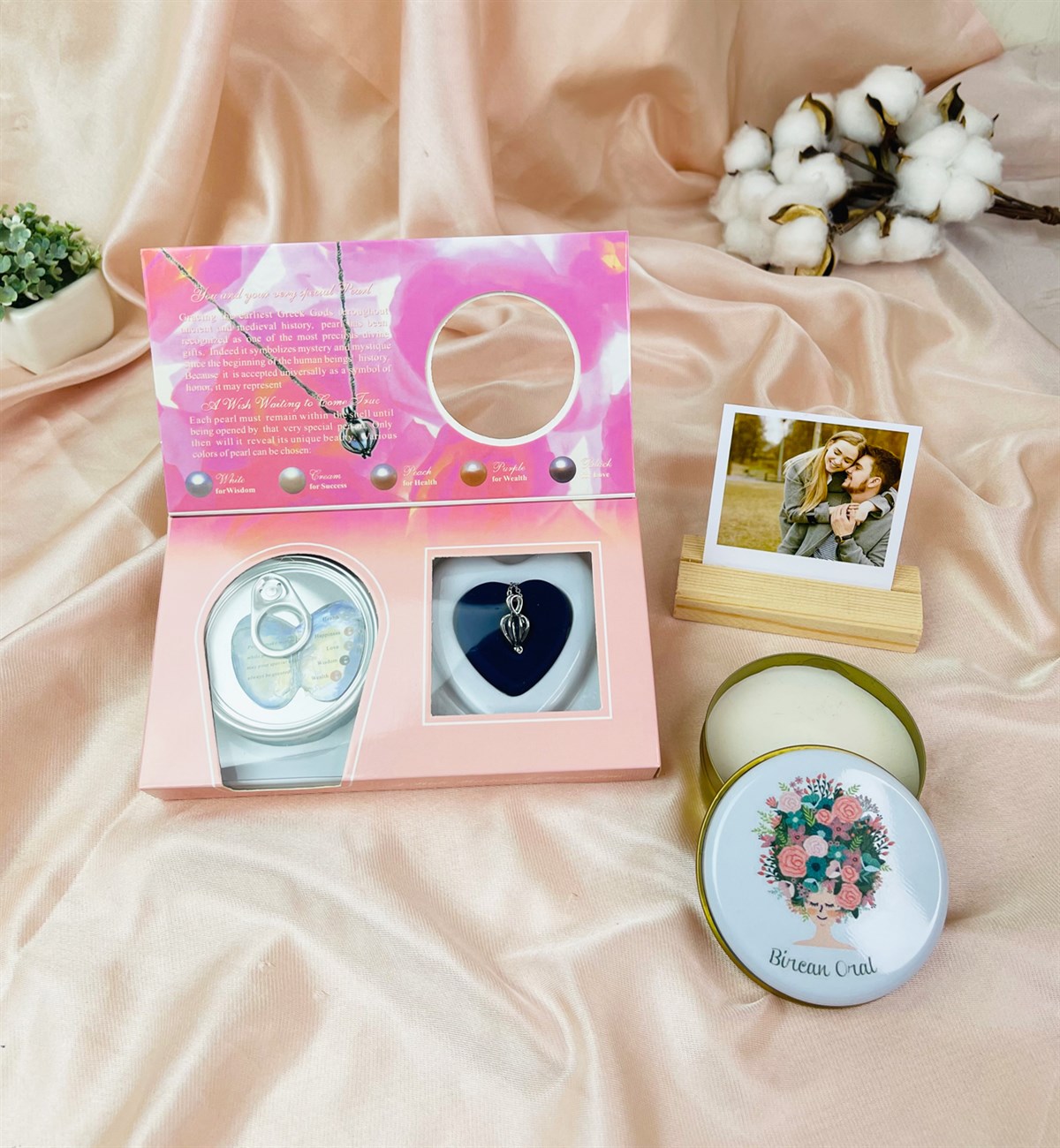 Kişiye Özel Fotoğraflı Çiçek Kadın Tasarımlı Sevgiliye Hediye SetigiftmodaGmhs101531