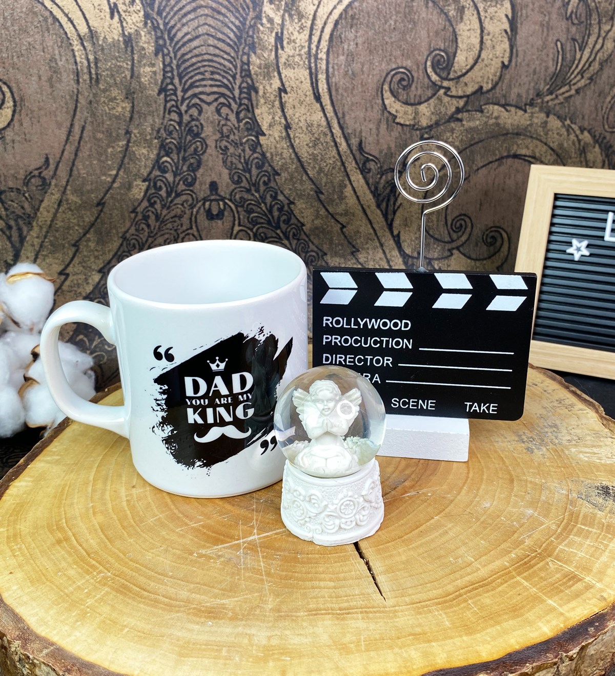 Kral Baba Kupa Klaket Not Tutucu Ve Kar Küresi SetgiftmodaGmhs101685