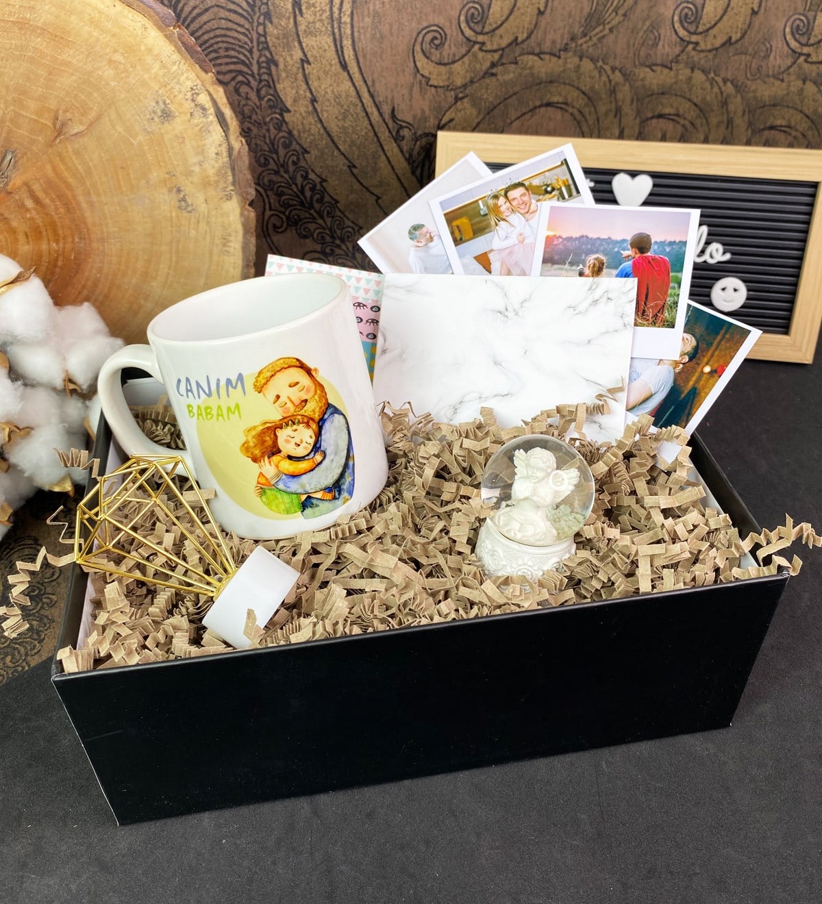 Kişiye Özel Fotoğraflı Albüm Ve Canım Babam Kupalı Hediye SetigiftmodaGmhs101705