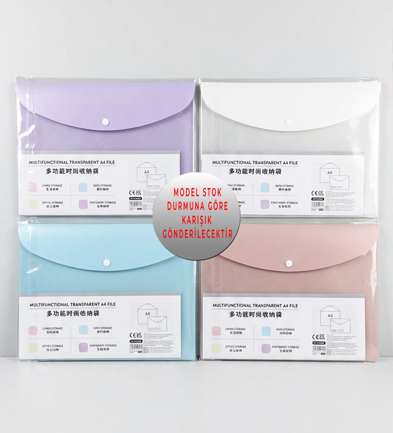 Pastel Renkli Dosya KlasörügiftmodaBM-2519