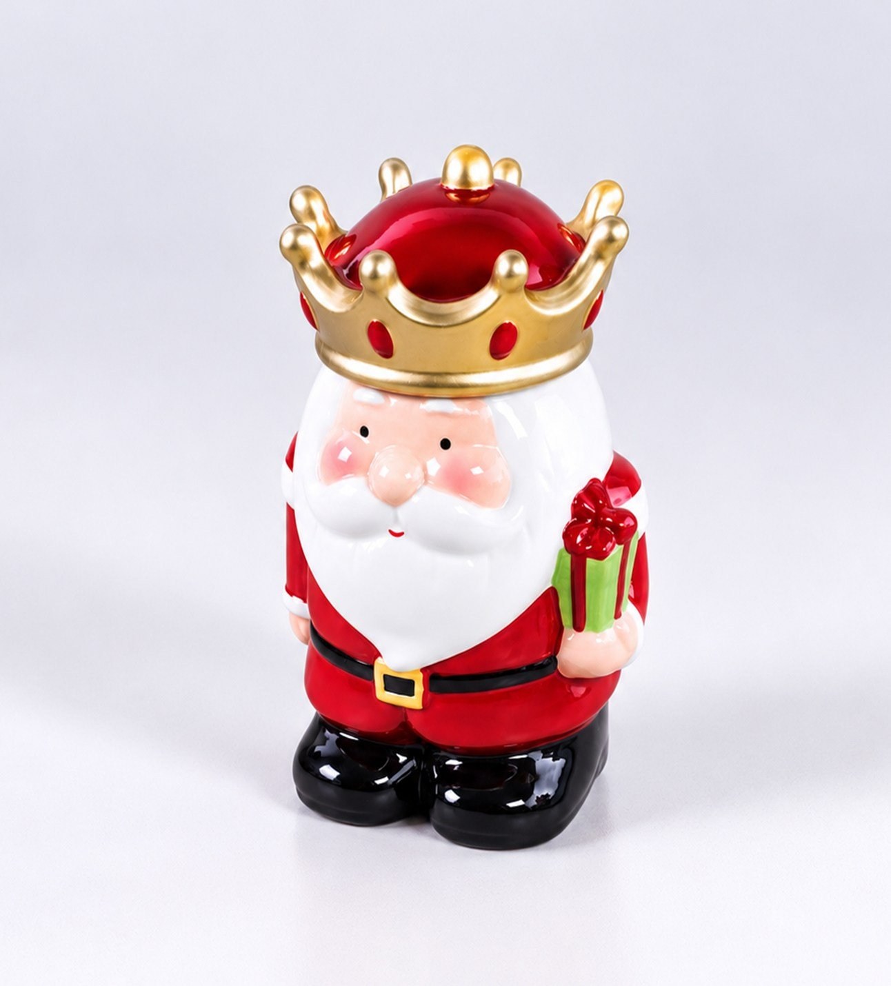  Yılbaşı Kral Noel Baba Seramik Kurabiye KavanozugiftmodaBM-2690
