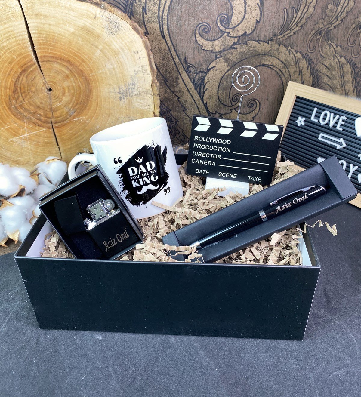 Kişiye Özel Kral Baba Tasarımlı Hediye SetigiftmodaGmhs101726