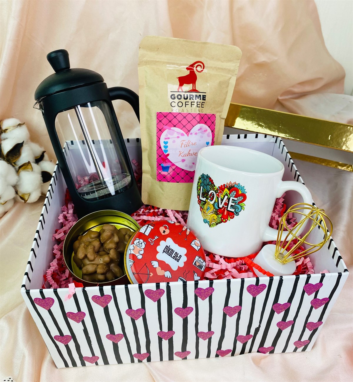 Love Kalp Tasarımlı Sevgiliye Hediye SetigiftmodaGmhs101491