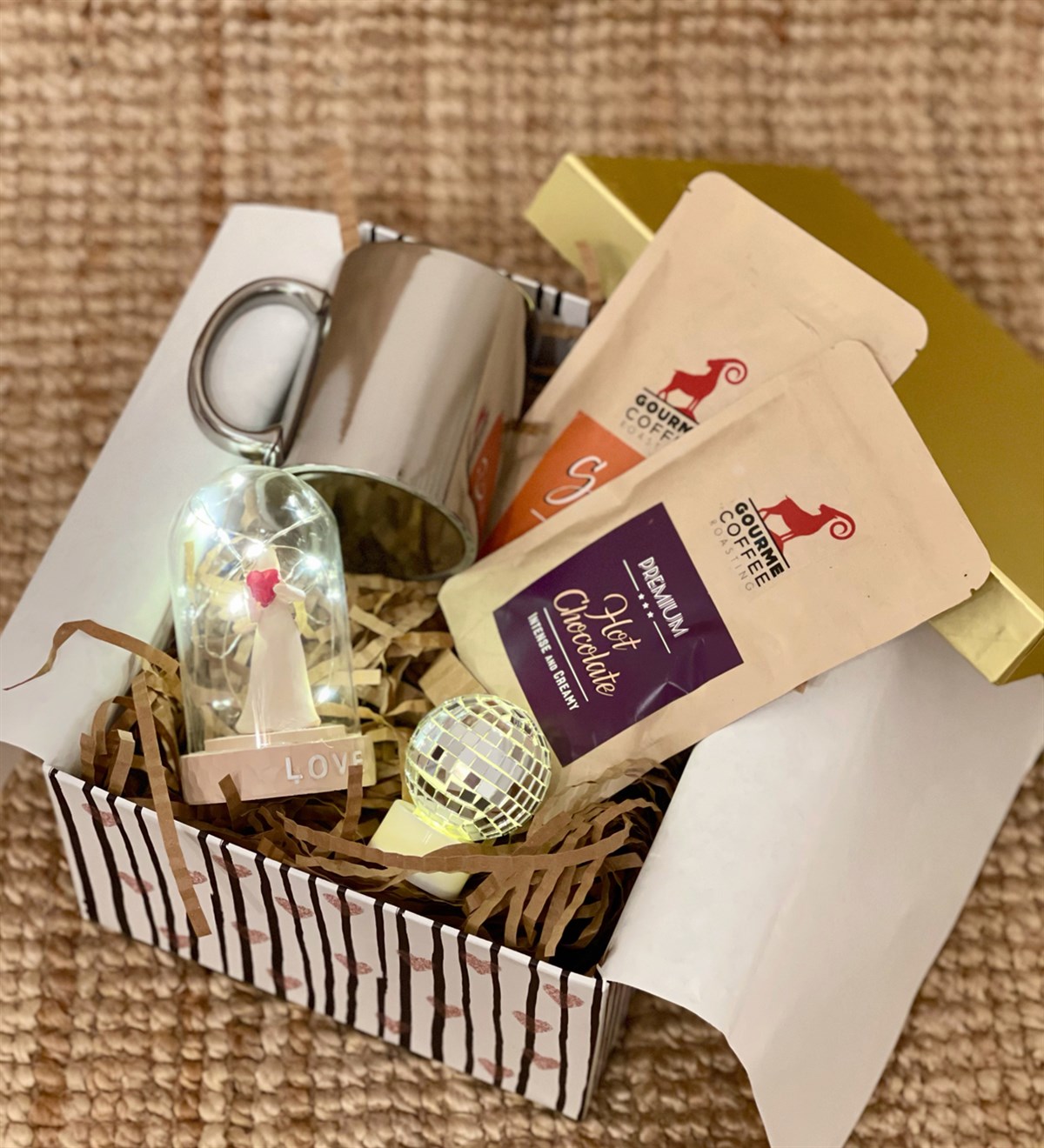 Işıklı Aşk Perisi Biblo Sıcak Çikolata & Sahlep Kadınlara Özel Hediye SetiGiftmodaGmhs100407