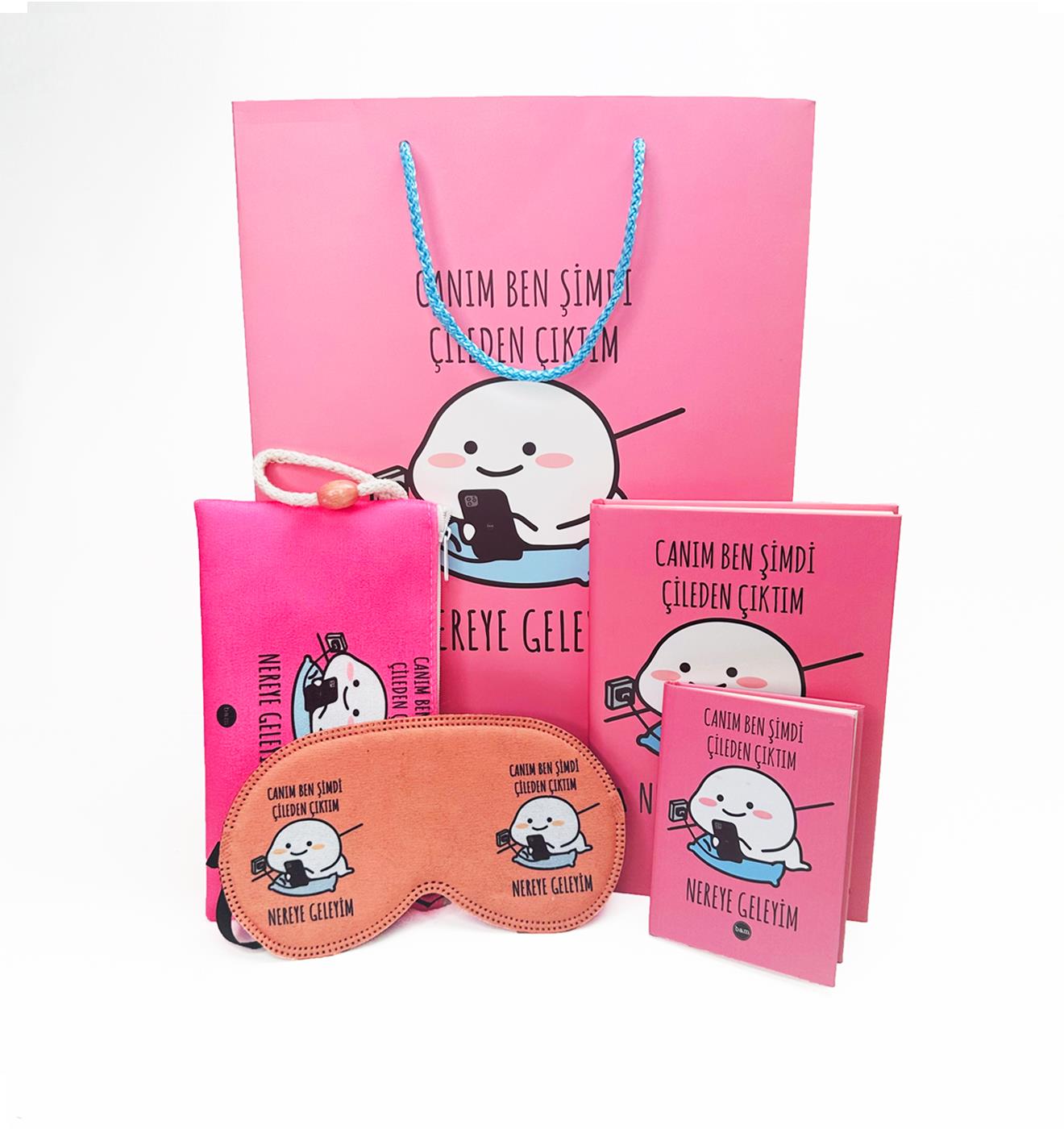 Çileden Çıktım Tasarımlı Karton Kutulu Kırtasiye SetigiftmodaGmhs101972