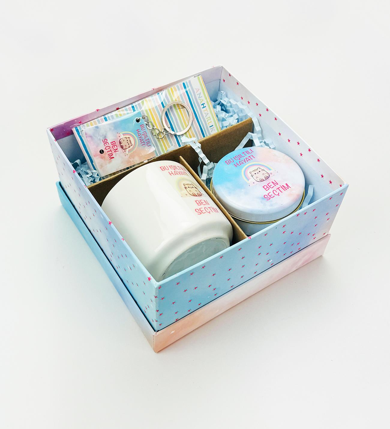 Bu Işıltılı Hayatı Ben Seçtim Tasarımlı Kutulu Hediye SetigiftmodaGmhs101986