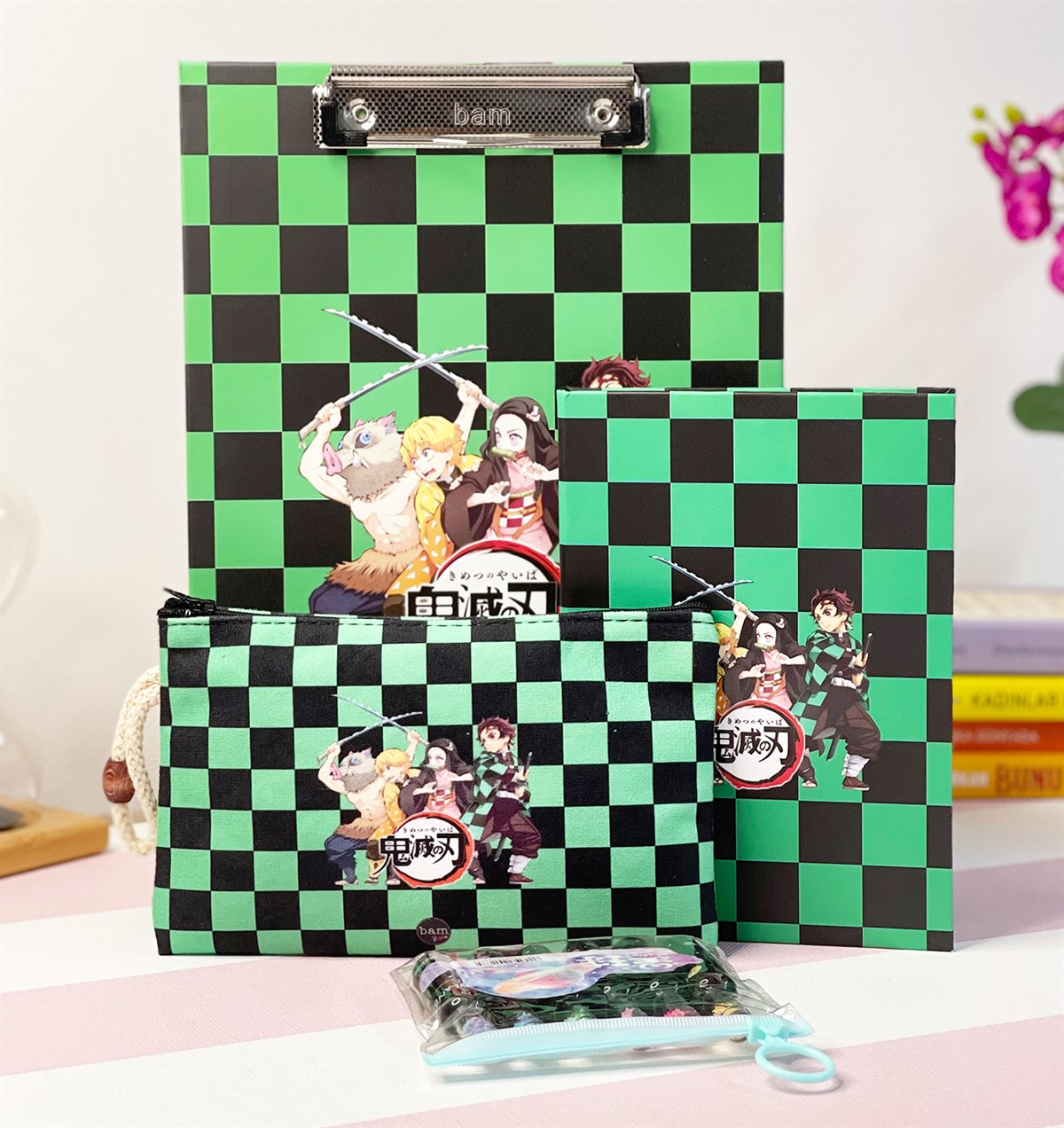 Devil's Blade Tasarımlı Sekreterlik Kalemlik Lastikli Defter Ve Galaxy KalemgiftmodaGmhs101200