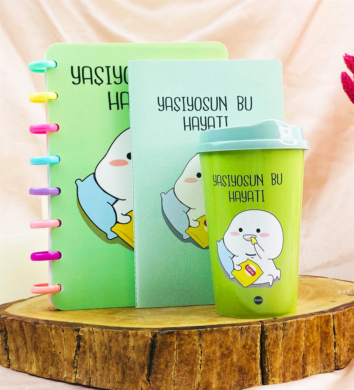 Yaşıyosun Bu Hayatı Tasarımlı Yeni Nesil SetgiftmodaGmhs101967