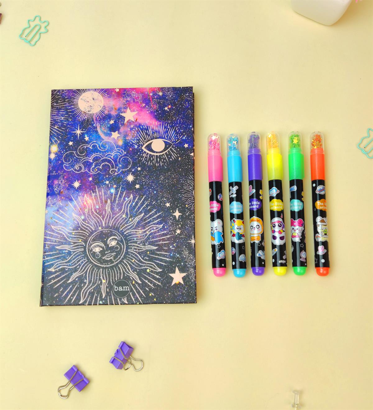 Space Tarot Lastikli Defter Ve Gezegen Fosforlu Kalem  SetgiftmodaGmhs101824