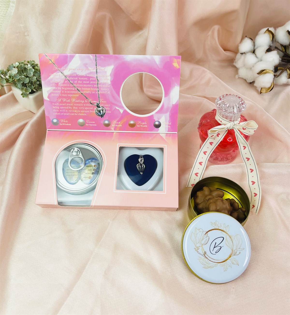 Kişiye Özel Gold Çiçek Tasarımlı Kadınlara Özel Hediye SetigiftmodaGmhs101506