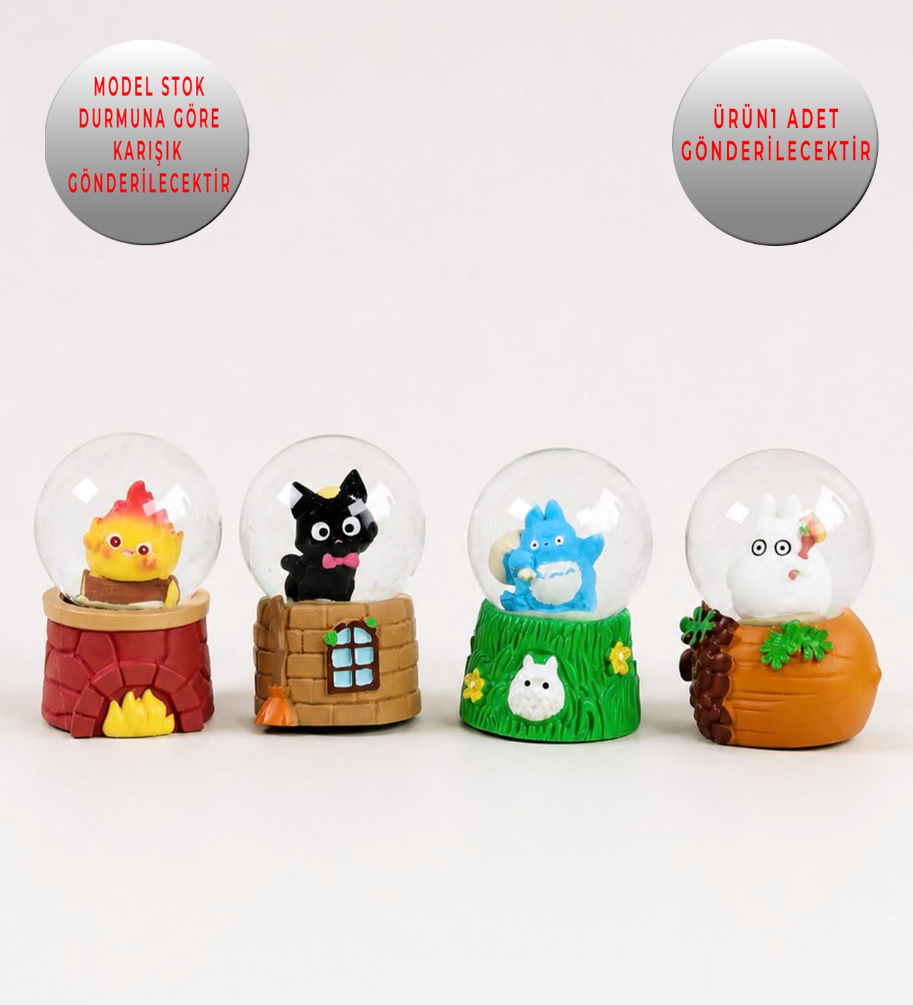 Sevimli Karakterler Mini Işıklı Kar KüresigiftmodaBM-2721