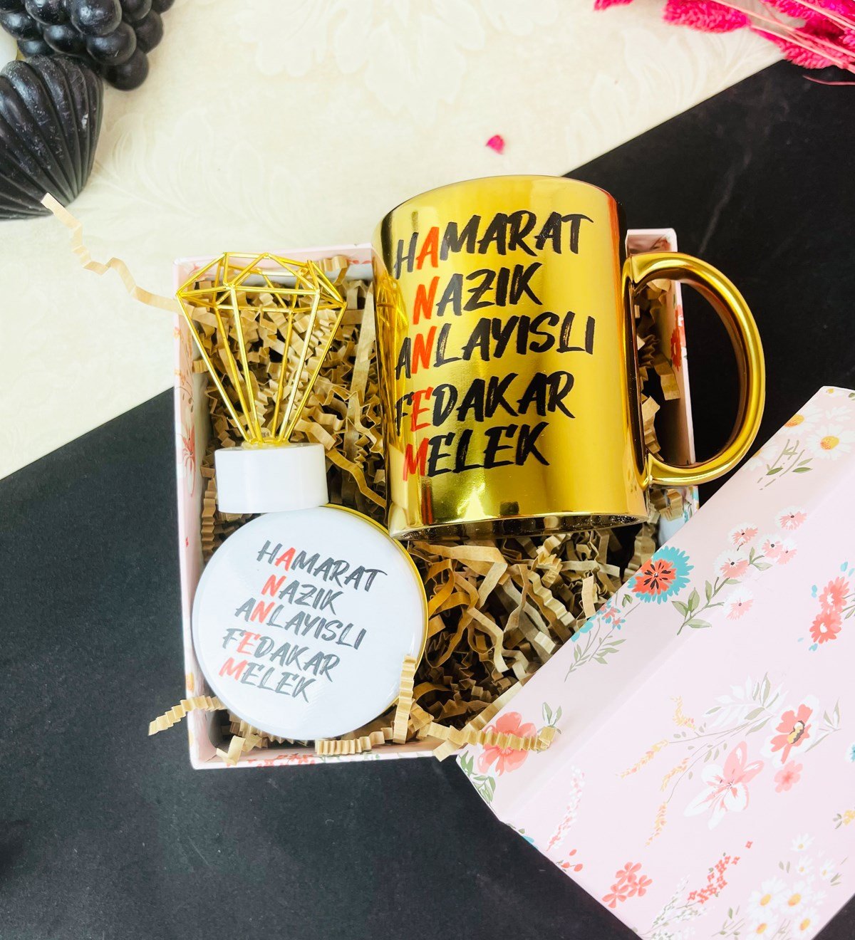 Gold Anne Tasarımlı Mini Hediye SetigiftmodaGmhs101626