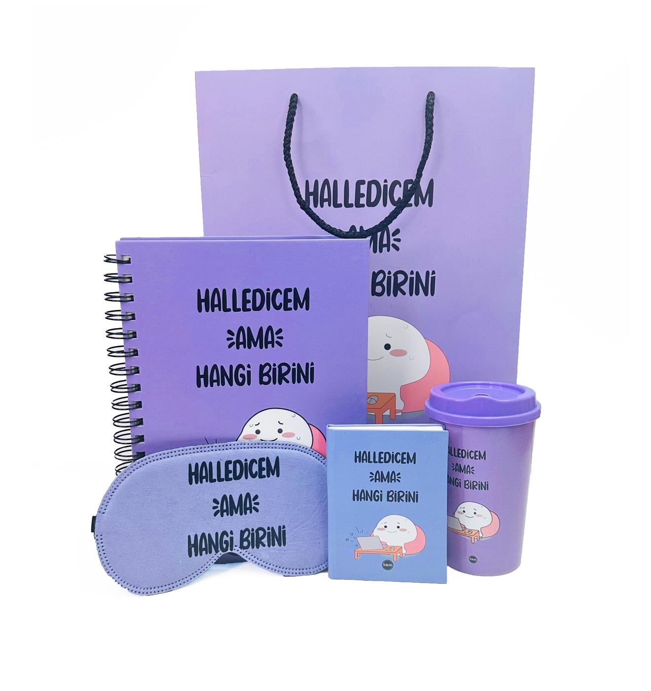 Halledicem Ama Hangi BiriniTasarımlı Karton Kutulu SetgiftmodaGmhs101973