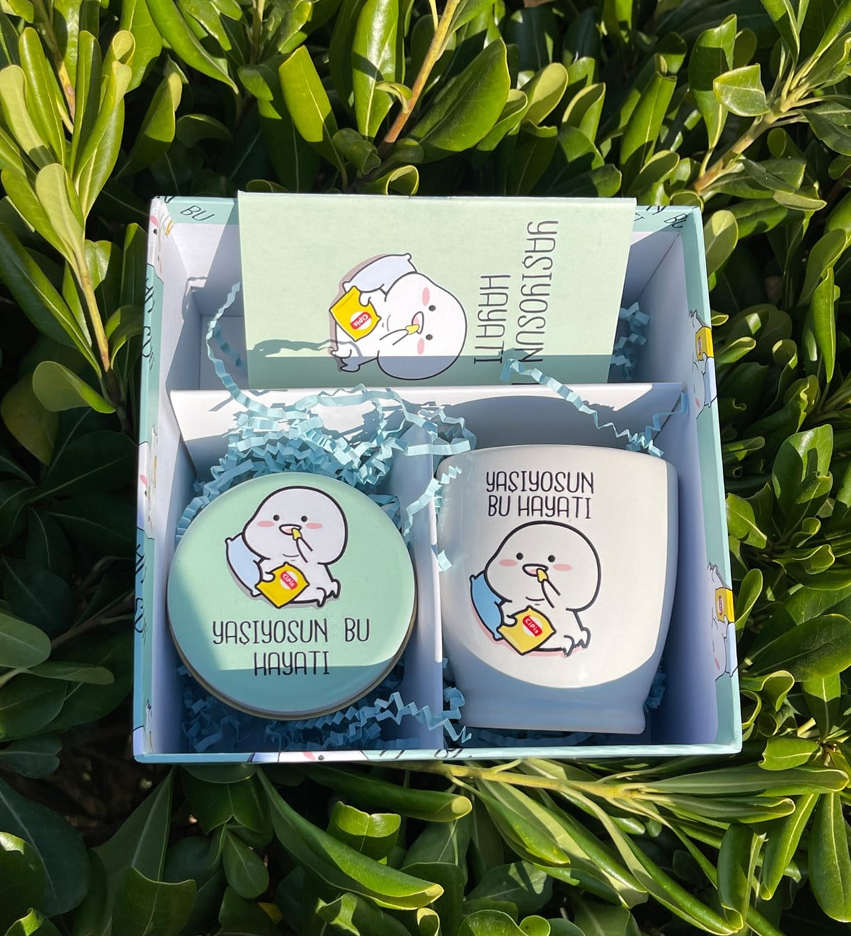 Yaşıyosun Bu Hayatı Tasarımlı Hediye SetigiftmodaGmhs101827