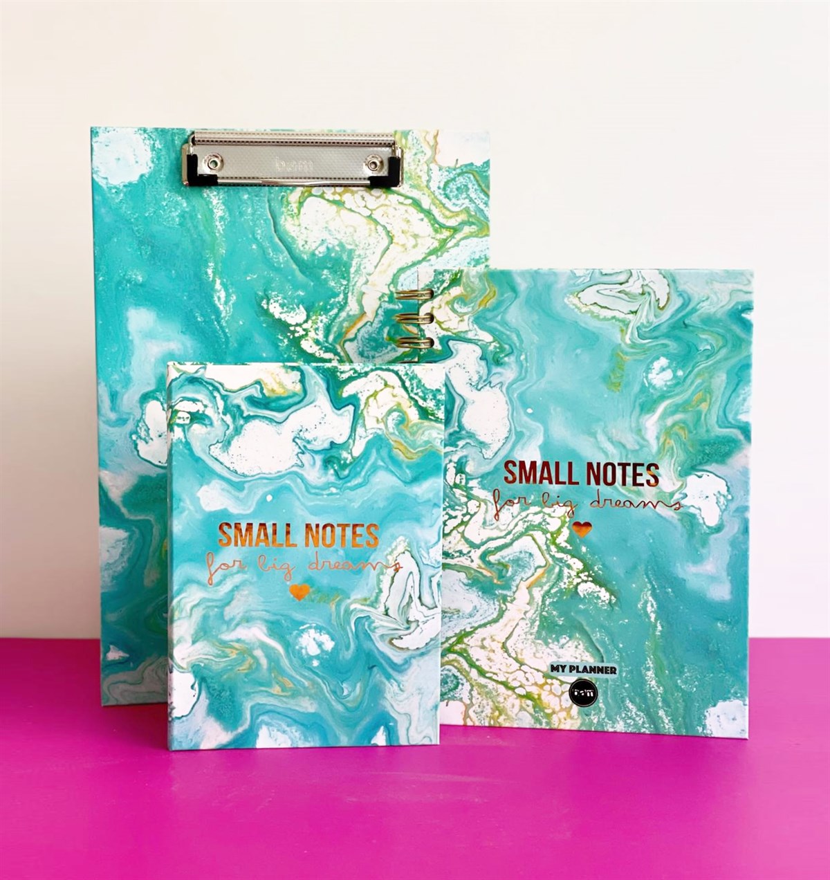 Small Notes Tasarımlı Konuşan Ajanda Lastikli Defter Ve Sekreterlik SetgiftmodaGmhs101180