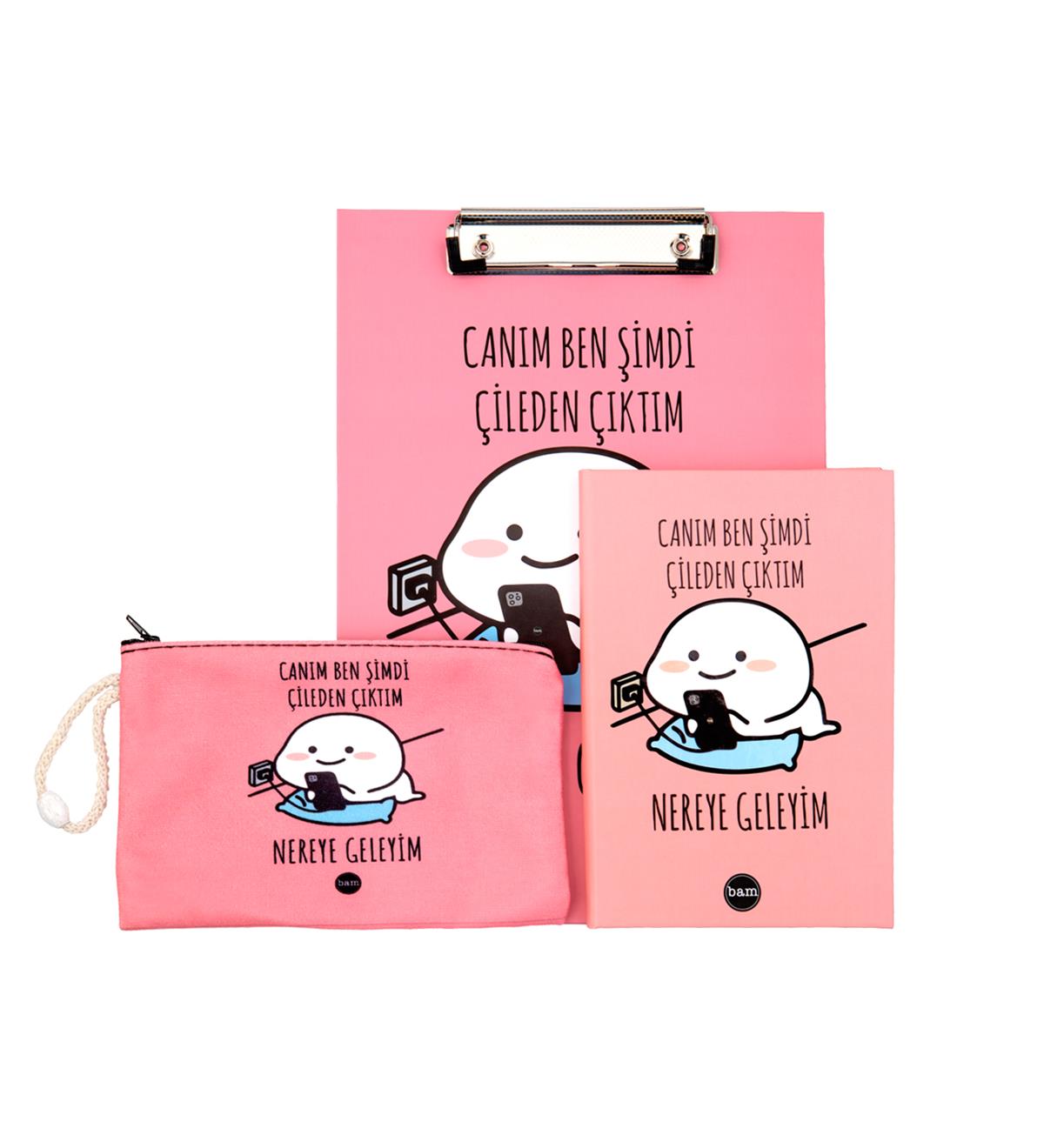 Canım Ben Şimdi Tasarımlı Kırtasiye Seti	giftmodaGmhs101873