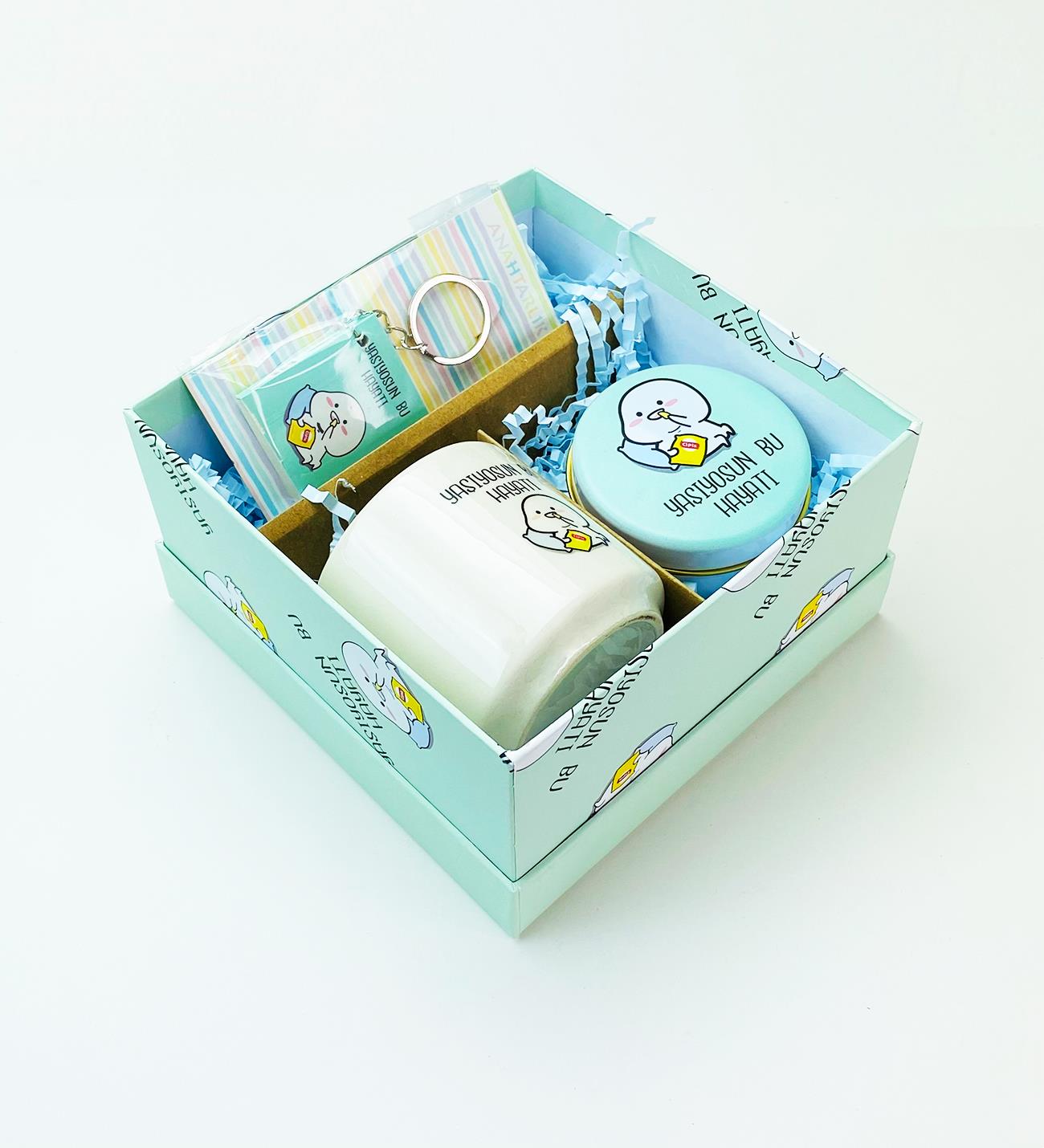 Yaşıyosun Bu Hayatı Tasarımlı Kutulu Hediye SetigiftmodaGmhs101984