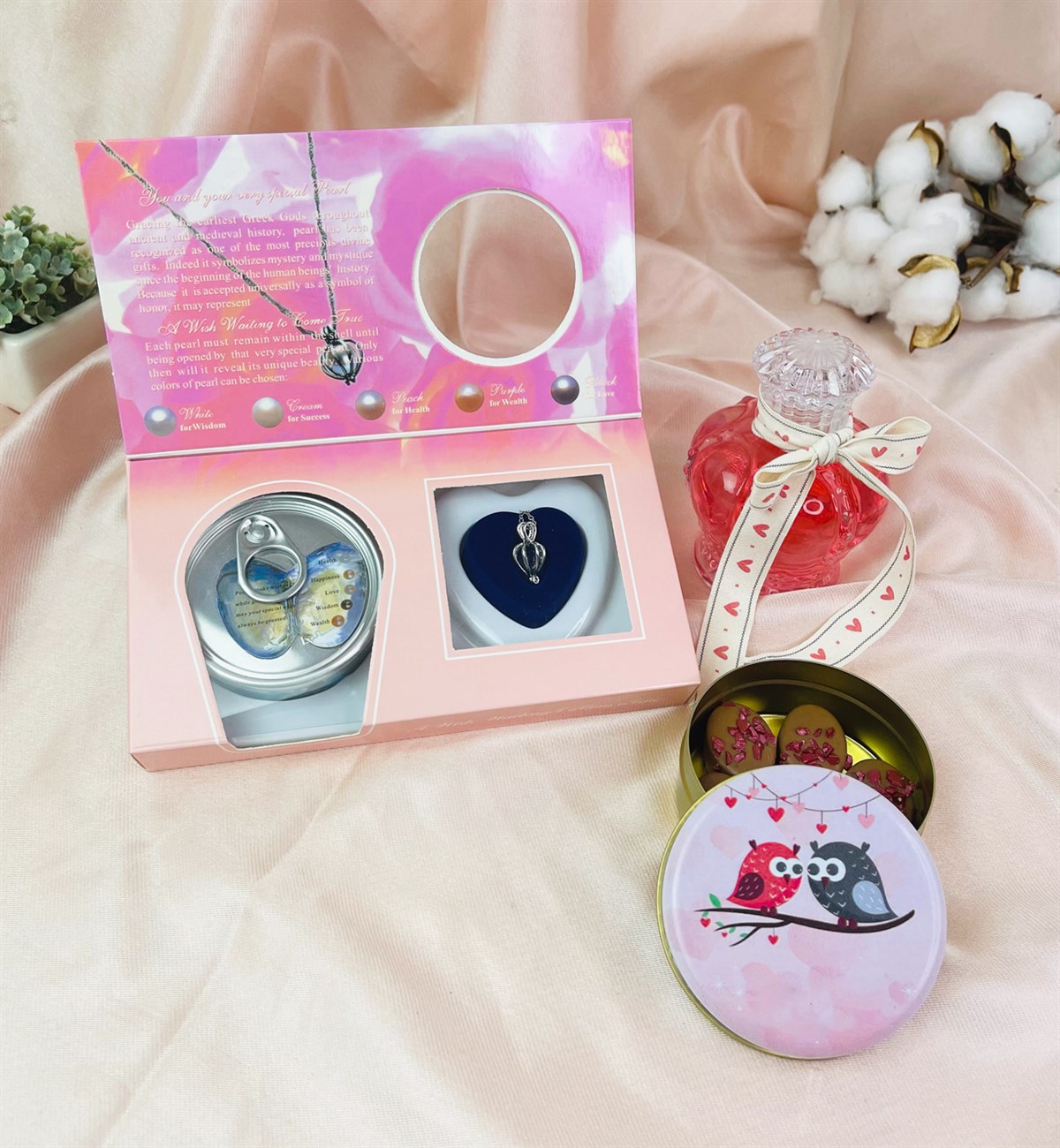 Sevgili Baykuşlar Temalı Sevgiliye Hediye Seti giftmodaGmhs101510