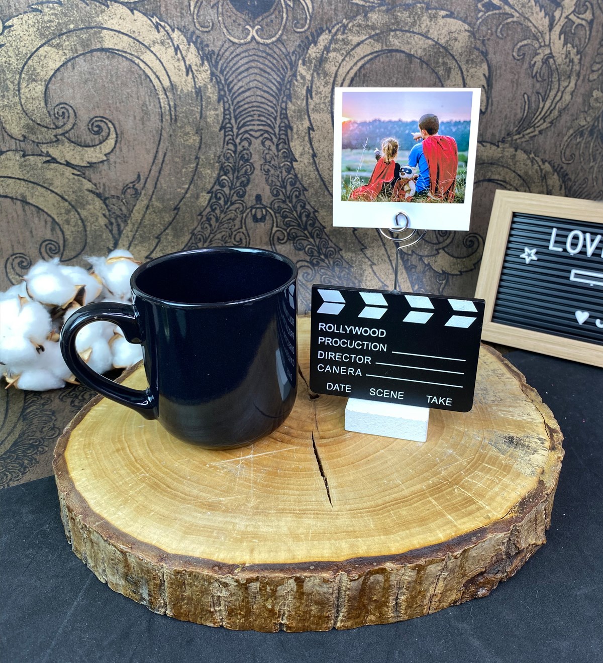 Kişiye Özel Klaket Not Tutucu Ve Bulut Kupa Bardak SetgiftmodaGmhs101681